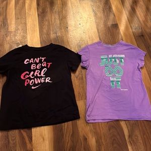 Girls size medium nike t-shirts